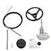 GXYWADY 17 Feet Boat Rotary Steering System Outboard Kit Replacement for Yachts Fishing Boats Other Waterborne Vehicles