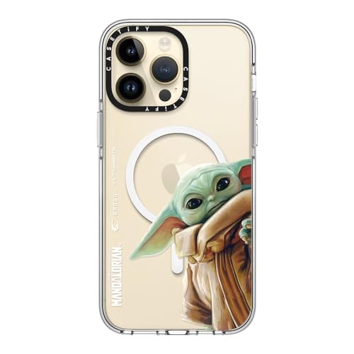Coque transparente iPhone 14 Pro Max CASETiFY Grogu compatible MagSafe
