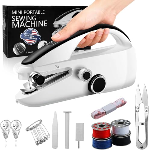 Handheld Sewing Machine,Two dear,Mini sewing machine,Easy to Use for Beginners