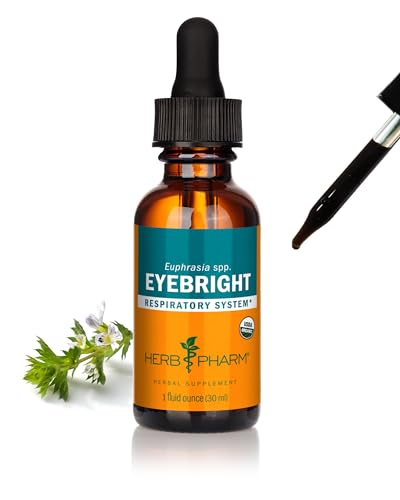 Herb Pharm Certified Organic Eyebright Liquid Extract for Respiratory System Support - 1 Ounce, clear Herb Pharm Certified Organic Eyebright Liquid Extract for Respiratory System Support - 1 Ounce, clear