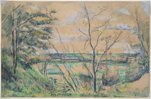 Cuadro de lienzo decorativo de Paul Cézanne, pintura mural vintage de 60x90cm