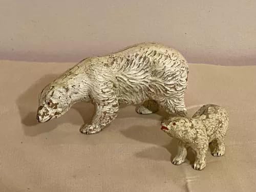 Amazon.co.jp: アンティークエラストリン動物園ポーラーベアとカブ