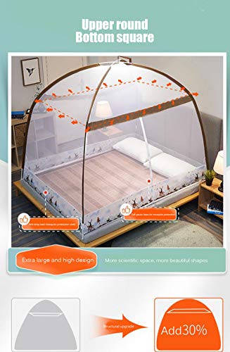 Mosquitera plegable emergente de 1,8 x 2 m para cama y camping 6