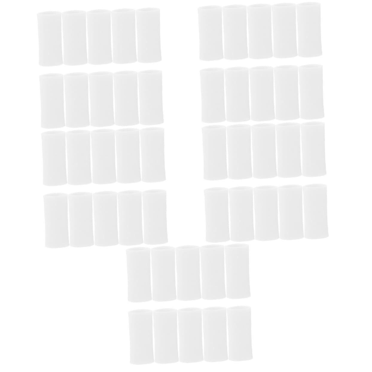 25 Pairs Finger Protector Finger Cots Finger Supplies Finger Covers Finger Sleeves Finger Guard Portable Finger Cover Finger Protecting Sleeve Fingers Covers White FOMIYES