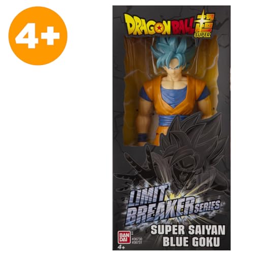 BANDAI - Dragon Ball Super - Figurine Géante Limit Breaker 30 cm - Super Saiyan Goku Blue - Licence Officielle Dragon Ball - Grande Figurine articulée - Jouet Enfant 4 Ans et + - 36731