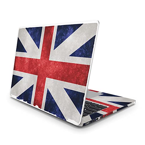 Sticker Master Old England 2 Flag Protection Vinly Decal Full Body Skin (Logo Cut) Compatible with Apple MacBook Pro Air 11 12 13 15 16 17 21 27 Inch Laptop Sticker MacBook Pro 13 M1 2020 A2338