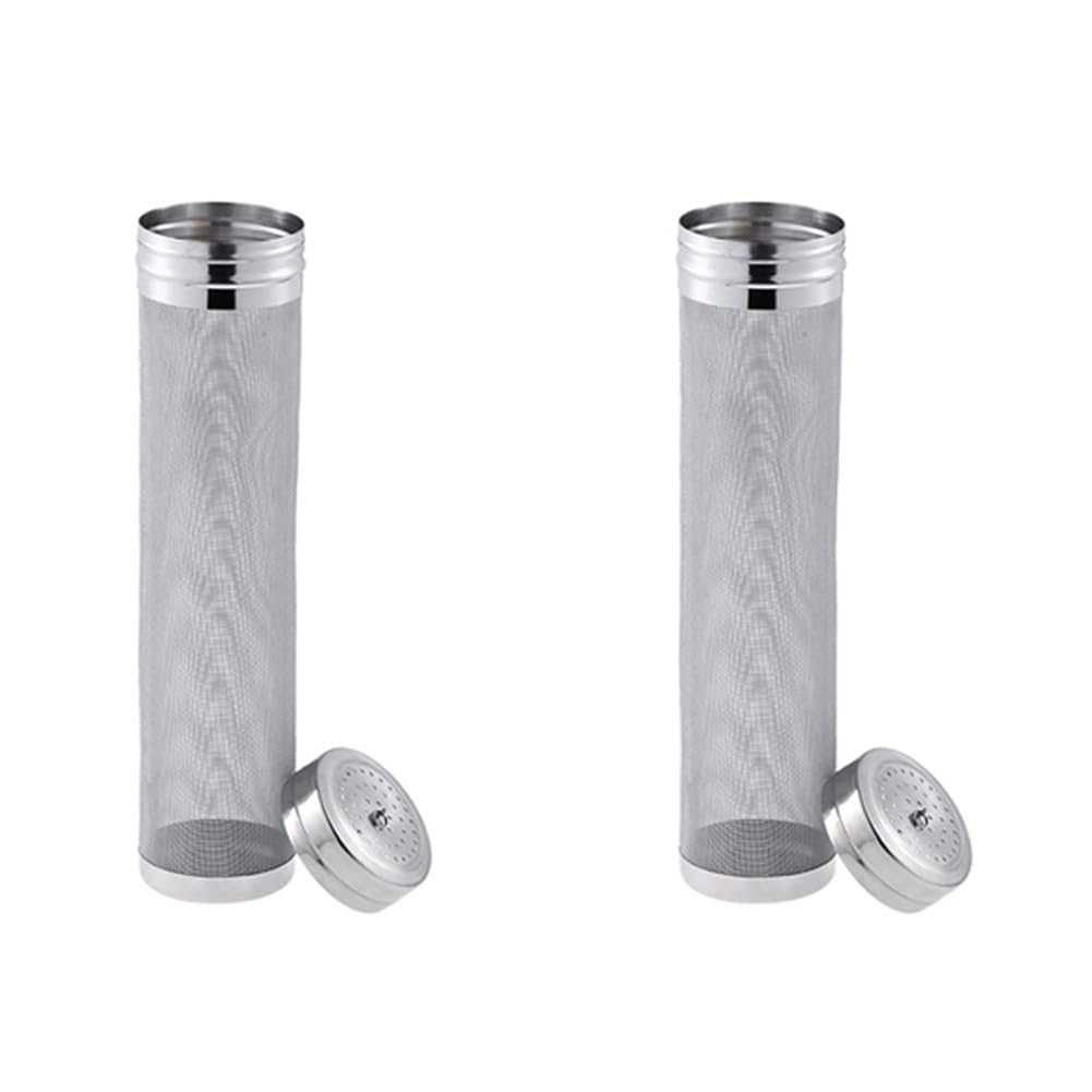 Hndhbfgrt 2X Beer Dry Hopper Filter,300 Micrometre Mesh Hop Strainer, Homebrew Beer & Tea Kettle Brew Filter