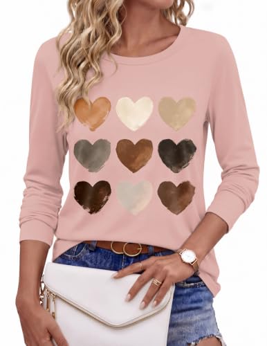 Ekouaer Womens Casual Shirts Long Sleeve Tops Thermal Tshirts Fall Clothes
