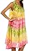 Sakkas 605 Desert Sun Caftan Dress/Cover Up - Green/Yellow - One Size
