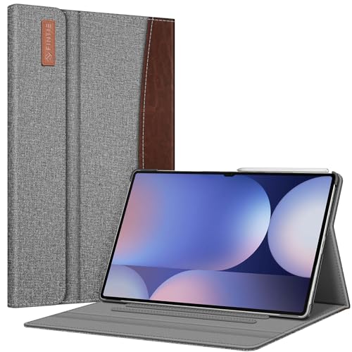 Étui Samsung Galaxy Tab S10 Ultra en similicuir bicolore chic avec fermeture magnétique
