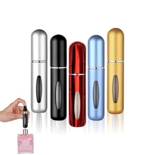Perfume Atomiser Refillable Perfume Bottles Leak Proof Travel Spray Bottle Perfume Decanter Portable Empty Atomizer Bottles Cologne Dispenser For Women And Men Travel Essentials 5ml (Pack Of 5)