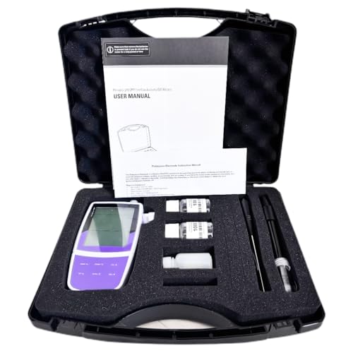 QIUSUO Iodide Ion Tester Portable Iodide Ion Meter with Calibration Fluid Range 0.06 to 127000 ppm ±1999.9 to 1999.9 mV Accuracy±1% F.S. 2 to 5 Points Calibration USB Communication Interface