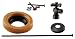 Westbrass 1/2 Nominal Compression Cross Handle Angle Stop Toilet Installation Kit with Annealed Brass Supply Line, Oil Rubbed Bronze, D1614TBX-12