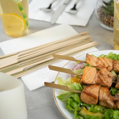 Restaurantware-10 Inch Paddle Bamboo Skewers, 1000 Disposable Bamboo Food Picks - Sturdy, Paddle Head, Bamboo Decorative Picks, Sustainable, For Serving Appetizers And Cocktail Garnishes by Restaurantware - Image 9
