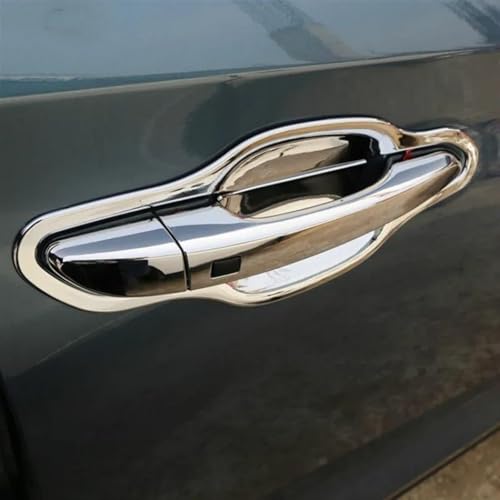 Pegatina cromada elegante para moldura de manija de Hyundai Tucson 2