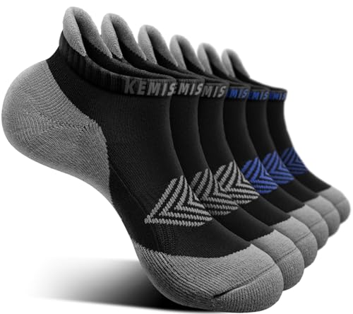 Image of BULLIANT Socks For Women 6Pairs-Womens Athletic Ankle Socks No Show Cushioned for Walking Running-Compression Arch Support