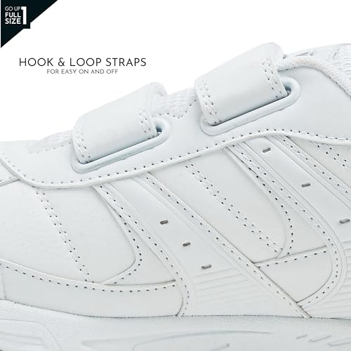 AVIA Men's Avi-Union II Strap Food Service Shoe, White/Chrome Silver, 13