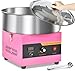 Macchina Zucchero Filato - 1000W Macchina Zucchero Filato Professionale con Ciotola in Acciaio Inossidabile e Paletta per Zucchero, Temperatura Regolabile, per Feste in Famiglia, Rosa immagine