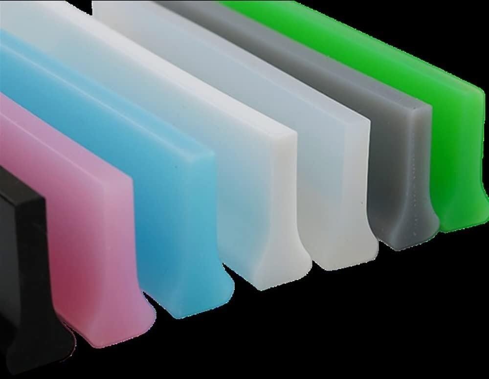 Barriera Doccia, Barriera per Doccia Pieghevole Guarnizione per Schermo Doccia, Pavimento per Stanza umida, Guarnizione angolare, Guarnizione autoadesiva (7 m/275 Pollici)