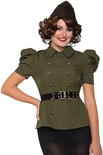 Forum Novelties 1940'S Woman's Shirt S, Green