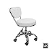 MAYAKOBA Salon Nail Pedicure Stool Pedicure Chair Dayton White Pneumatic, Adjustable, Rolling Salon Furniture & Equipment