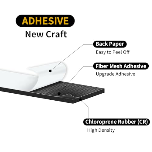 Image of Weather Stripping Door Seal,High Density CR,2 in x 3 /8 in x 6.5Ft | Weather Stripping,Soundproof,Cold Insulation,Foam Insulation Tape for Door, Front Door Frame, Windows,Sliding Door,Black
