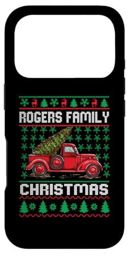 Rogers Family Ugly Christmas Sweater Red Truck Funny Xmas �X�}�z�P�[�X iPhone 17 Pro �p