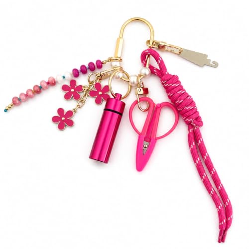 Porte-clés fait à la main bohème chic pour retrouver ses clés dans son sac