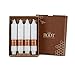 Root Unscented Timberline Collenettes Dinner Candles, 7-Inch Tall, Box of 4, White
