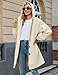 Vancavoo Trenchcoat Damen Lang Übergangsmantel Elegant Mantel Herbst Frühling Winddicht Sommermantel Jacke Leichte Damenmantel mit Kapuze,Beige,M
