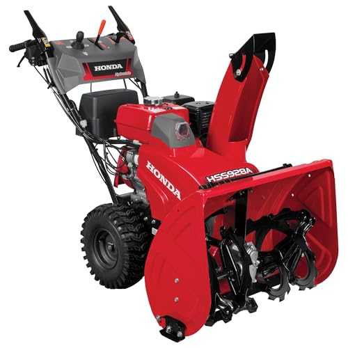 Image of Honda HSS928 28-Inch Two Stage Snow Blower with Electric Start, Pneumatic Sure-Grip Tires, Clears Up to 1900 Pounds per Minute with 52-Foot Max Throwing Distance, Self-Propelled (HSS928AAWD)