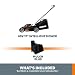 Worx WG743.9 40V PowerShare 4.0Ah 17" Lawn Mower w/ Mulching & Intellicut,...
