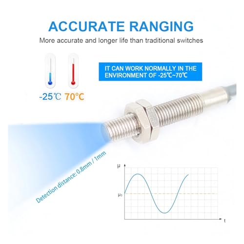 Interrupteur de proximite detection accurate 1mm M5 inox etanche - 8