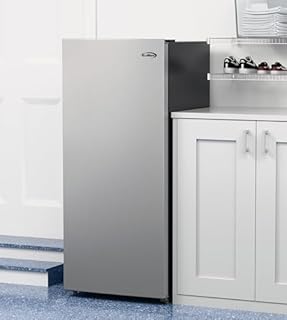 KoolMore 7 Cu. Ft. Garage Ready Convertible Upright Manual Defrost Freezer/Refrigerator in Stainless Steel