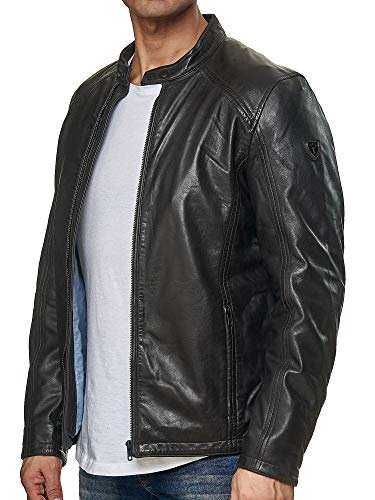 Tazzio Herren Jacke Lederjacke Echtleder Leder Übergangsjacke 19707...