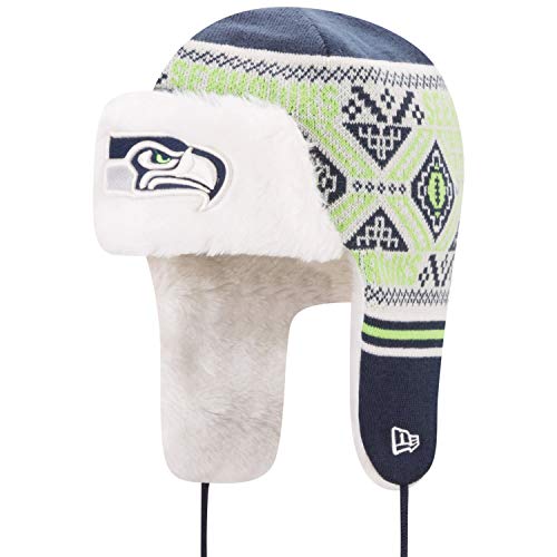 New Era Chapeau D'hiver Festive Trapper Seattle Seahawks - vue 3