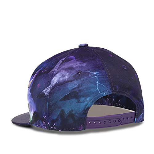 Image of Quanhaigou Snapback Hat for Men Women,Hip Hop Style Colorful Flat Bill Hats Teens Adjustable Baseball Cap