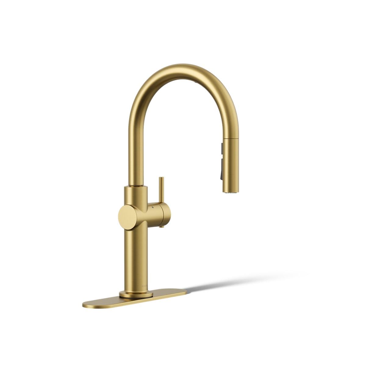 KOHLER 22974-WB-2MB Crue Touchless and Voice Activated Kitchen Sink Faucet with Pull Down Sprayer, Motion Sensor, Hands Free Kitchen Faucet, Vibrant Brushed Moderne Brass