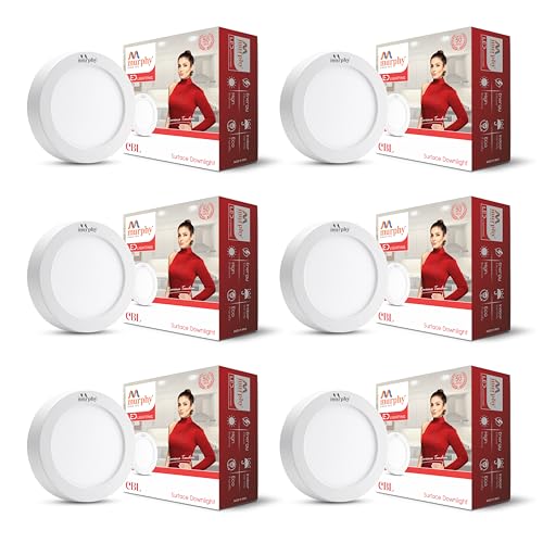 Image of Murphy 5W CBL 3-in-1 Round Surface Down Light Color Changing Light (Red /Blue /Pink, Pack of 6)
