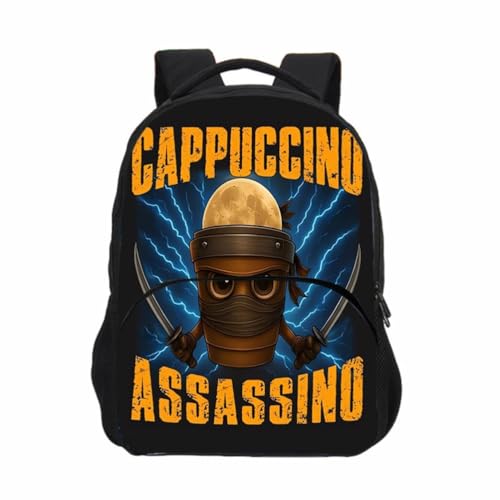 Sac à dos pour enfants Tralalerotralala avec grande poche avant style 9