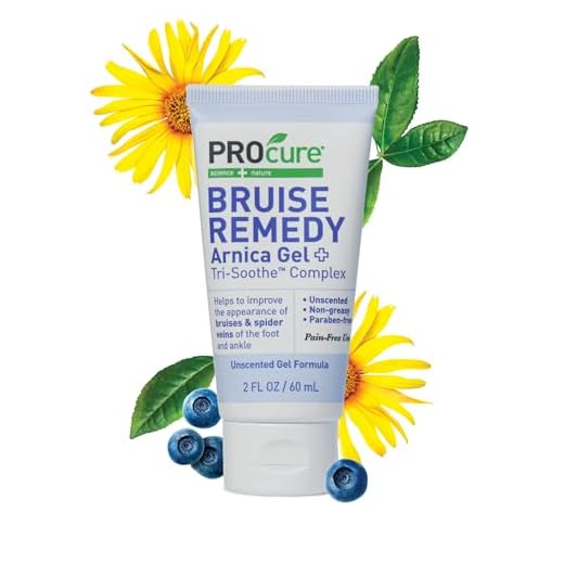 PROcure Bruise Remedy Gel with Arnica, Helps Improve the Appearance of Bruises & Spider Veins on the Foot and Ankle, Unscented & Paraben Free with Soft Touch Applicator, 2 Fl Oz
