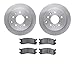 Dynamic Friction Company Rear Brake Rotors with 5000 Advanced Brake Pads 6502-80139