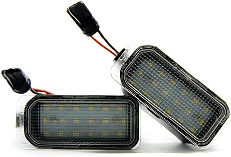 LIGHTWORLD24 oświetlenie tablicy rejestracyjnej LED do F-ord Fiesta Focus C-Max Mondeo Galaxy S-Max Kuga J-Aguar XJ XF 18 SMD światło ksenonowe zestaw 2 sztuk