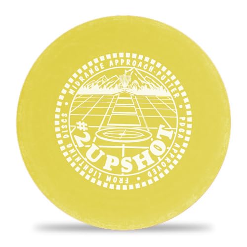 Lightning Discs Sure Grip Plastic #2 Upshot Putter Golf Disc | 160-164 Grams Beginner Midrange | Stable Straight Line Shots