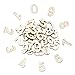 NBEADS 80pz Numeri in Legno, Numeri di Orologio Arabi in Legno con Retro Adesivo, 0-9 Numeri di Orologio per La Sostituzione della Decorazione Fai-da-Te Riparazione di Accessori per Orologi
