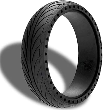 8 Inch Ninebot ES Front Tire - 8x2.125159-42 200x50 Tyre Replacement for Segway Ninebot ES1 ES2 ES3 ES4 E2 E2 Plus, Swagger 5 Boost Electric Scooter 8x2.0 inch Wheel - Explosion proof