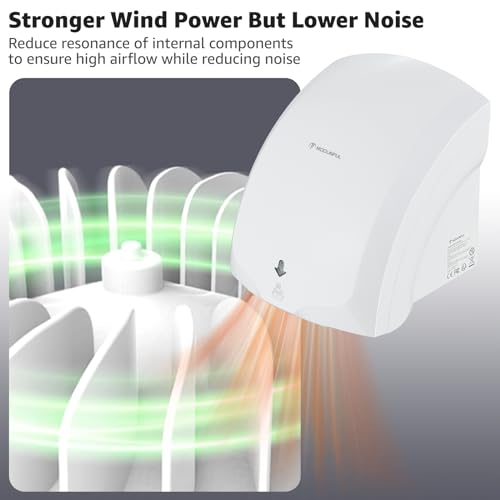 Secamanos automático modunful comercial clásico en color blanco 220V 5