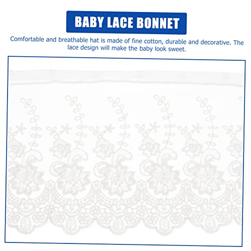 Cute Lace Bonnet Soft and Comfortable for Holidays and Outdoor Activities White4