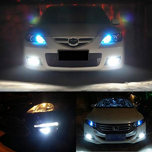 Katur 1600 Lumens 7.5W Cob H6 Ba20D Led Aluminum Motorcycle Fog Lights Drl Motorbike Turn Signals Light Bulbs Day Running Light 12V White 6000K (2-Pack) #TOP6