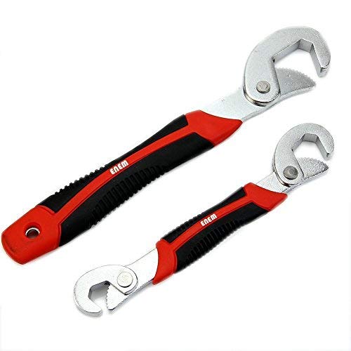 vmore Snap 'n Grip Universal Plastic Auto Double Sided Adjustable Wrench Set (Red)